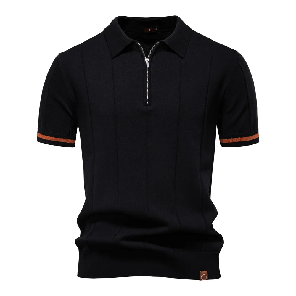 Arvini Zip-Up Polo