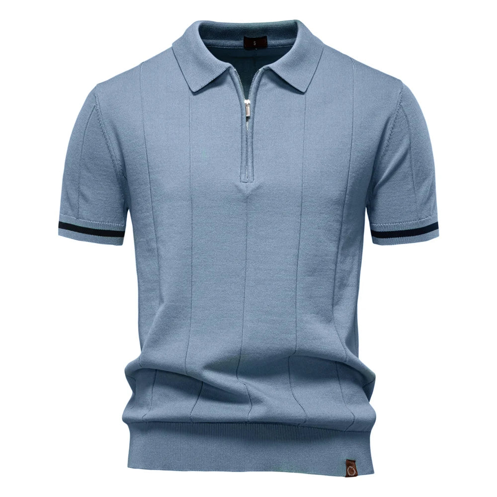 Arvini Zip-Up Polo