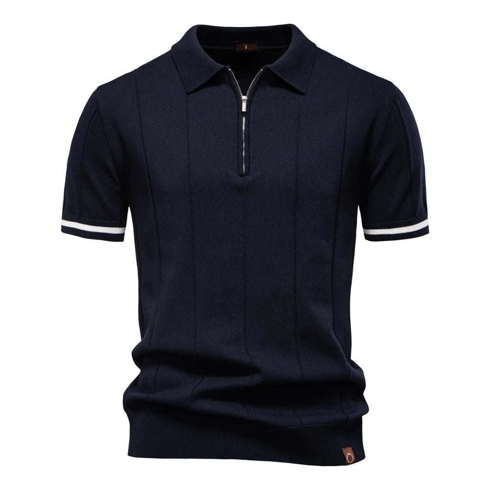 Arvini Zip-Up Polo