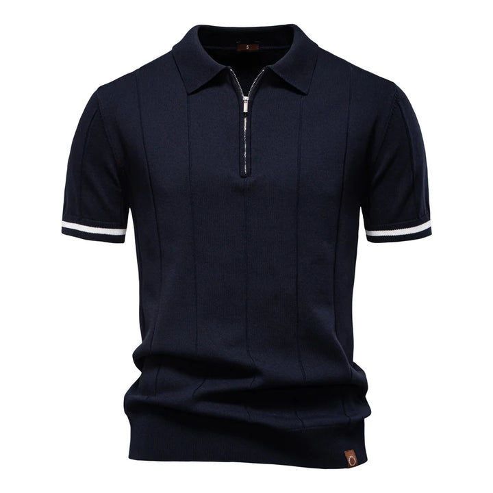 Arvini Zip-Up Polo
