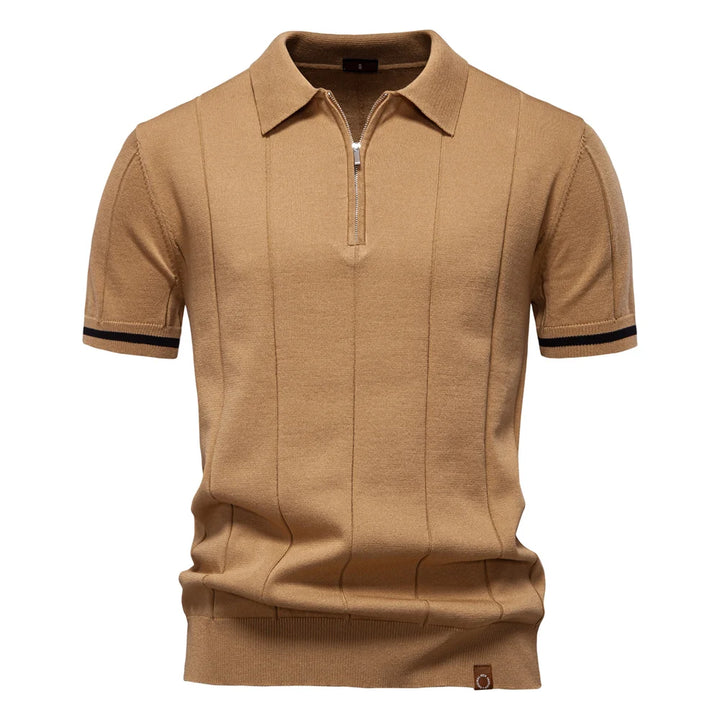Arvini Zip-Up Polo