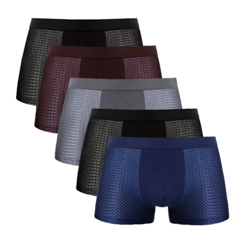 (5-Pack) Bɑmboo Fiber Boxer Briefs