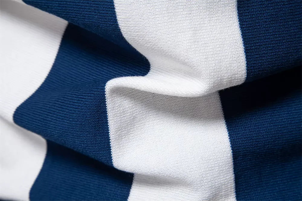 Arvini Zip-Up Striped Polo